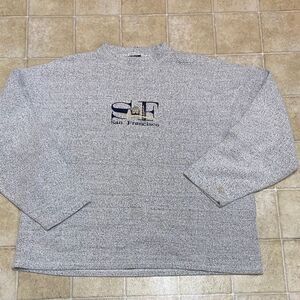 VTG,Stylish Gray San Francisco Crewneck Sweater Made In USA Size XXL